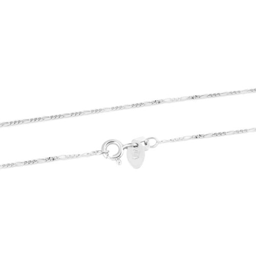 Beneto Elegantná strieborná retiazka Figaro AGS1420 CH 50 cm