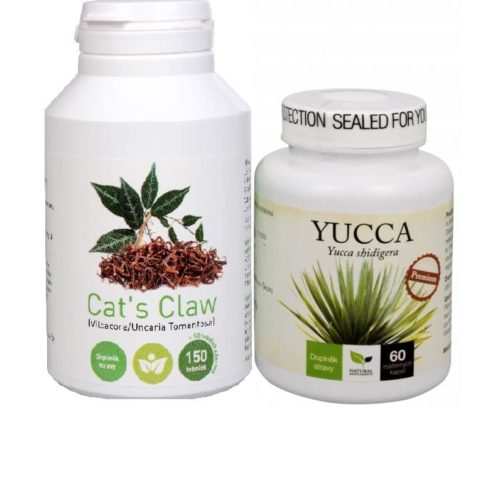 Odporúčaná kombinácia produktov Na Detoxikáciu - Cats Claw + Yucca