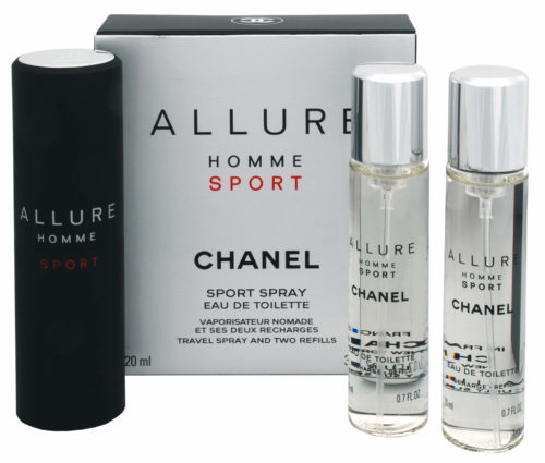 Chanel Allure Homme Sport - EDT 20 ml (plnitelný flakon) + náplň (2 x 20 ml) 60 ml