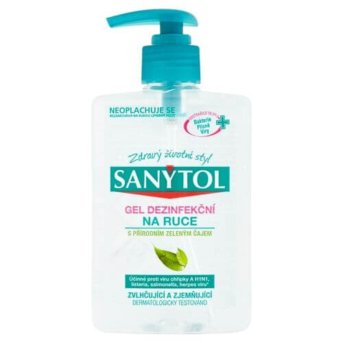Sanytol Dezinfekčný gél na ruky so zeleným čajom 500 ml
