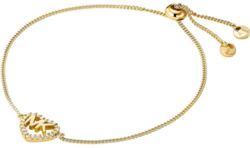 Michael Kors Pozlátený náramok zo striebra so srdiečkom MKC1242AN710