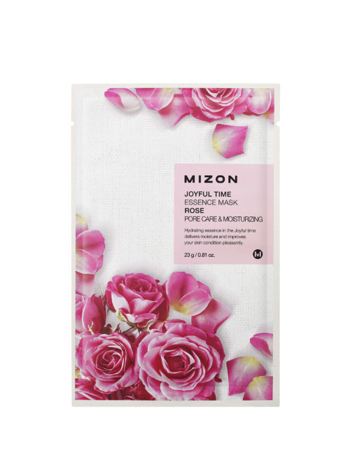 Mizon Plátýnková 3D maska s výťažkom z ruže pre suchú pleť Joyful Time (Essence Mask Rose) 23 g