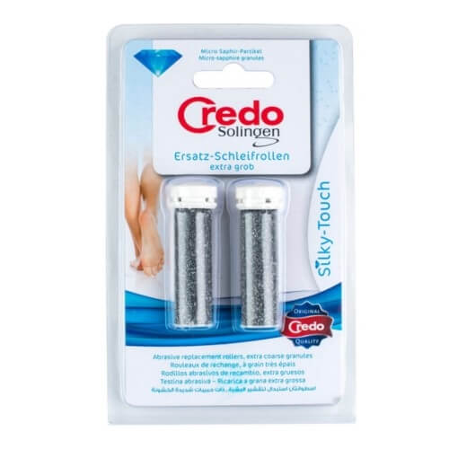 Credo Solingen Náhradné brúsne valčeky k brúske na päty - extra hrubé Silky Touch Sapphire Crystals