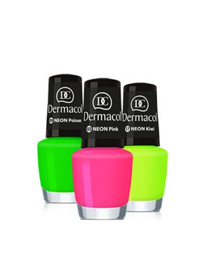 Dermacol Neónový lak na nechty 5 ml 37 Neon Aqua Blu