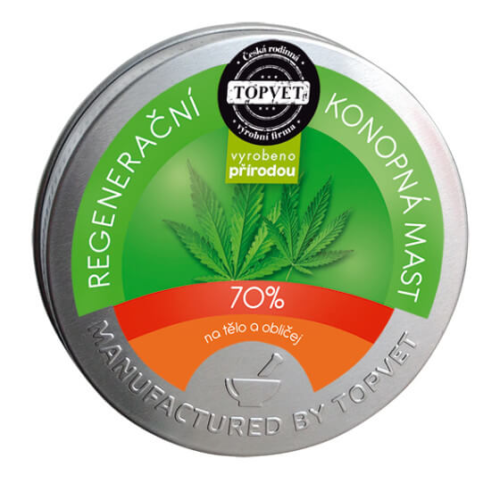 Topvet Regenerační konopná mast 70% 100 ml